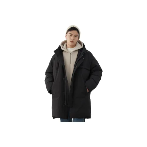 A.B.X Черный Мужской Пуховик