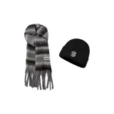 Серый + XH-087 Вязаная шапка