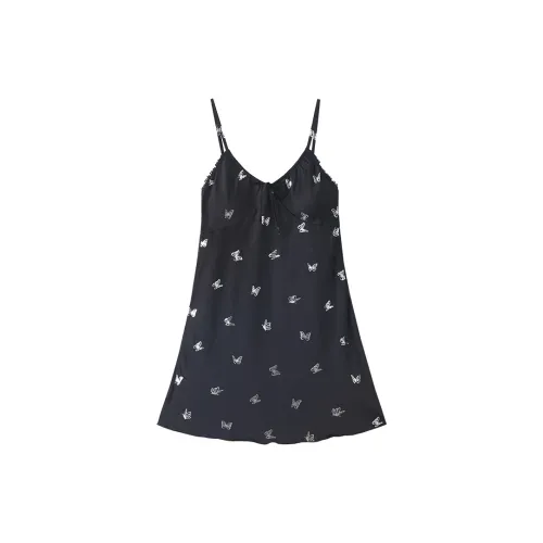 MOOLMEYNO Черные Женские Ночные сорочки