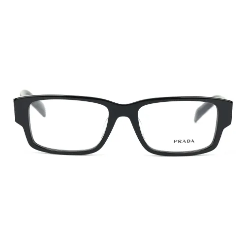 PRADA Прямоугольные Оправы для Очков Унисекс Черные