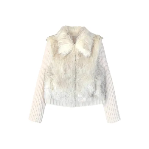 DITB Мягкий Абрикос Женские Меховые изделия