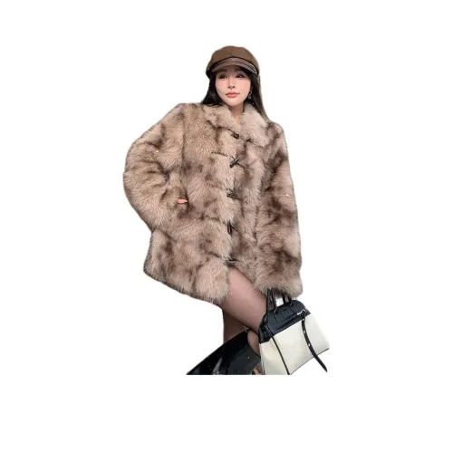 Sky Swan Velvet Feel Coat Women's