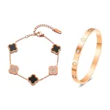 Счастливый Клевер Четырехлистный Коллекция (Черный)