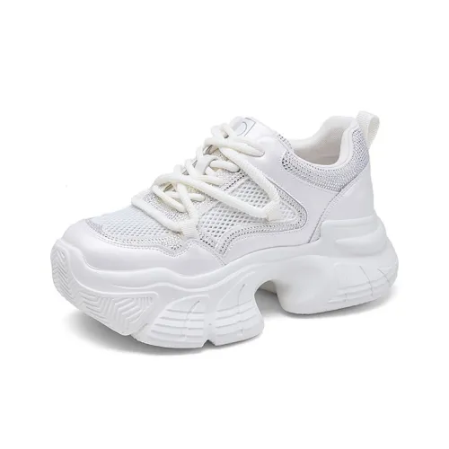 D Fuse SCANDINAVIA Дышащий Длина тела Увеличение Модный Толстая подошва Кроссовки Женские