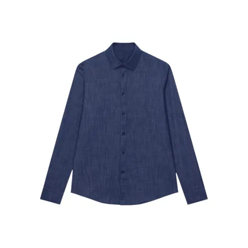 ERDOS Джинсовый синий Мужские рубашки