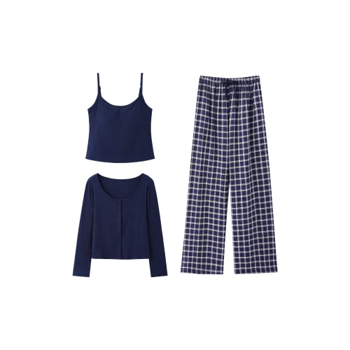 Kerener Pajama Комплект Женский Темно-Синий