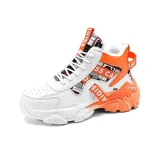 Белый, оранжевый, с флисовой подкладкой