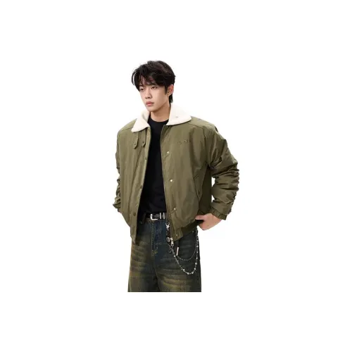 TUOFEI Армейский зеленый Унисекс Пуховики