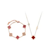 Романтическая коллекция "Четырехлистный клевер" (красный)