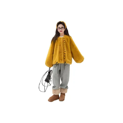 YOUMIWU Школьный возраст Натуральный и искусственный мех