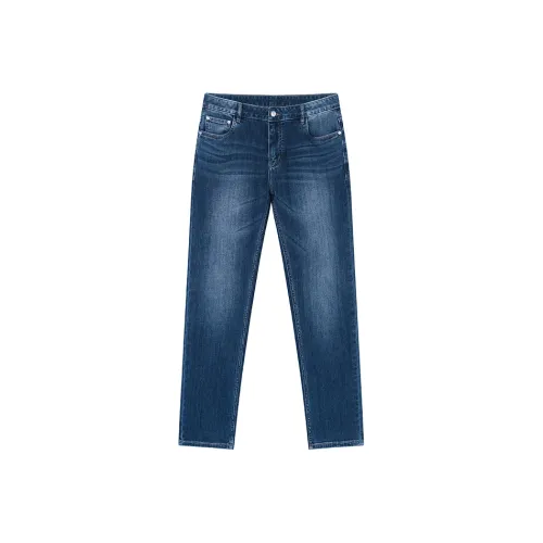 NAVIGARE Темный жемчужный королевский синий мужской джинсы