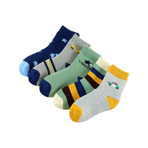 ЮЙЧЖАОЛИНЬ Махровый Полосы Звезды Car Kids Носки