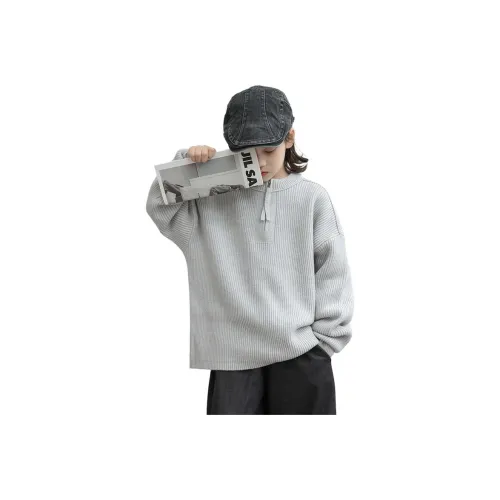 MUMUWU HOUSE Светло-серый Детские Свитера