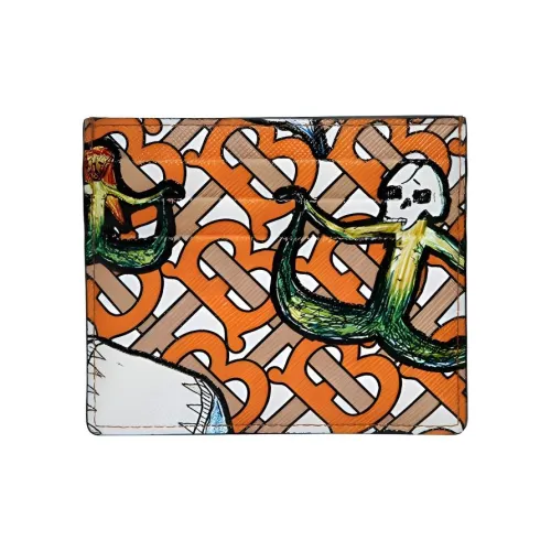 Burberry ПУ (полиуретан) Полиуретан Картхолдер Унисекс Оранжевый