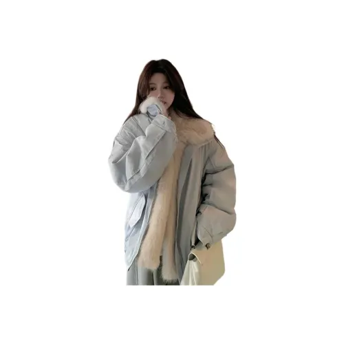 MUCCHIC Светло-синий Женский пуховик