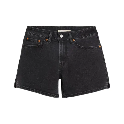 Levis Черные Женские Джинсовые Шорты