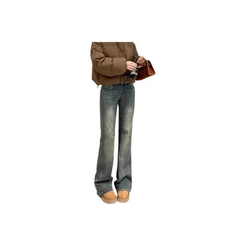 RUXU Винтажные синие женские джинсы