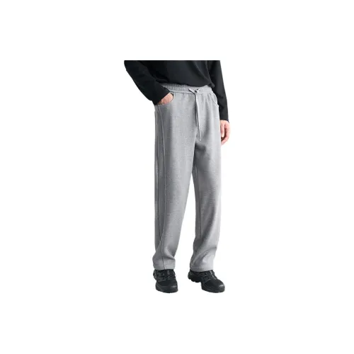 A.B.X Medium Gray Men's Casual Pants A.B.X Средне-серые Мужские Повседневные Брюки