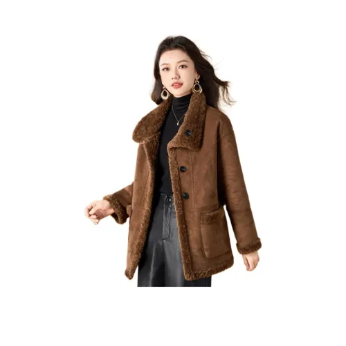 Mylan Кофе Женские Бархатные Куртки