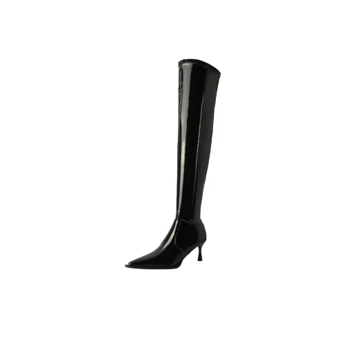 Beijiani Over The Knee Boots 7CM Женские Черные