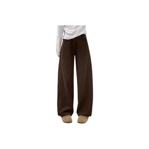 LEONBINNO Кофейный Унисекс Джинсы