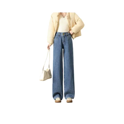 Tonlion Medium Blue Women's Jeans Тонлион Средне-синие Женские Джинсы