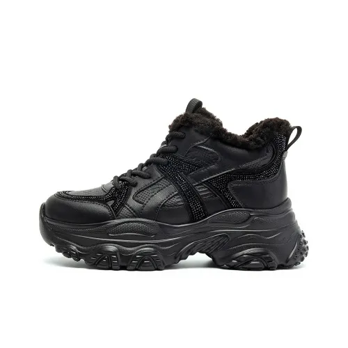 RED DRAGONFLY Термический Длина тела Увеличение MID Топ Толстая подошва Кроссовки Женские