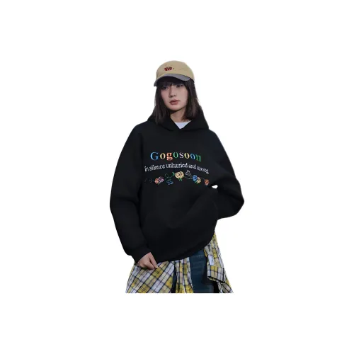 GOYN Черный флис с подкладкой школьные свитшоты