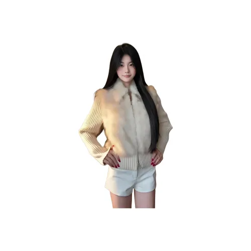 Sky Swan Velvet Feel Coat Women's