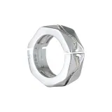 (Серебряные Одиночные) Двухслойные Серьги в форме ромба с зажимом, без необходимости прокола