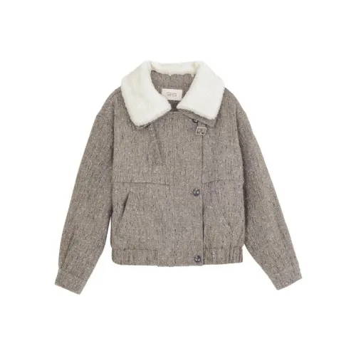 IWZI Светлый Кофейный Женский Бархатный Куртка