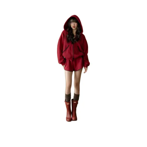 FTTHR Red Women's Sweatshirts FTTHR Красный Женские Свитшоты