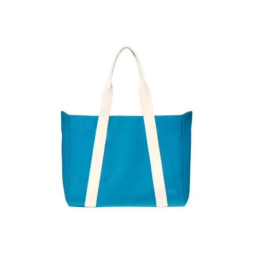 UNIQLO Хлопок Плечевая сумка Унисекс Озерный Синий