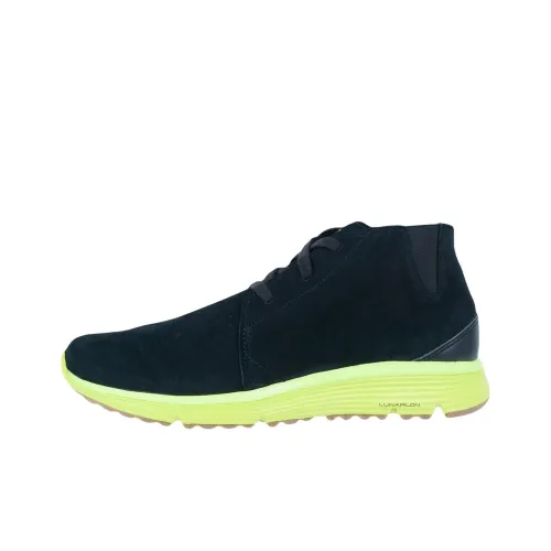 Nike Дышащий MID Топ Беговые кроссовки Унисекс Черный Зеленый