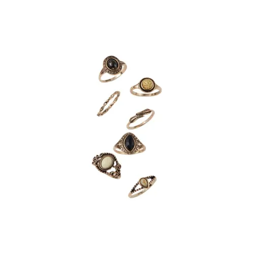 CIDER Сплав Кольца Женские Золото Серебро Розовый Углеродный Черный Черный