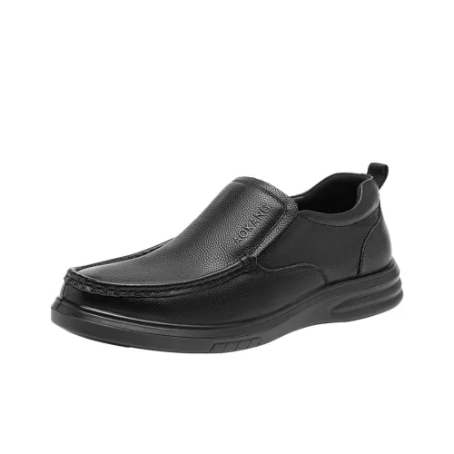 AOKANG Slip On Повседневные кожаные туфли Мужские