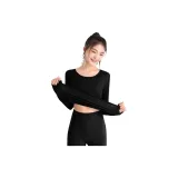 100% хлопок, антибактериальный, регулирование постоянной температуры, термический [элегантный черный] комплект