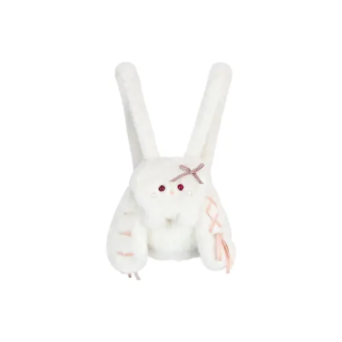 NATTY Плюшевый рюкзак стандартный женский белый