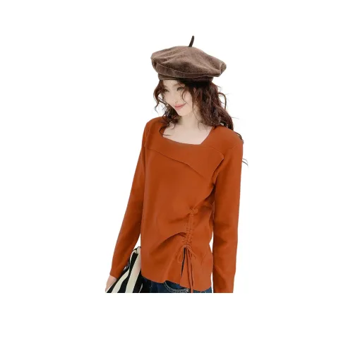 FANKUIEN Roasted Молочно-оранжевый Женский Трикотаж