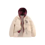 Шляпа экрю, красный, серый, в клетку