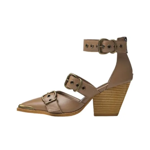 Сандалии в римском стиле Wonderful Couple 8 см женские хаки