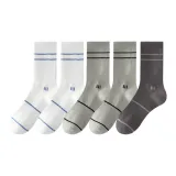 [5 упаковок] Белый 2 + Светло-серый 2 + Темно-серый 1