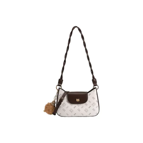 Carksky ПУ (полиуретан) Сумка через плечо Стандартная Женская Экрю