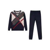 Темно-синий, синий-5, круглый вырез