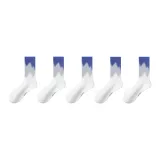 Белый, синий (5 упаковок)