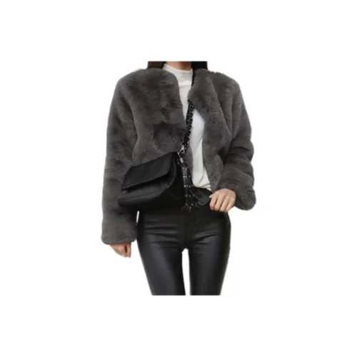 Sky Swan Velvet Feel Coat Women's