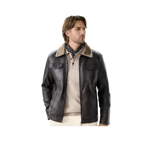 TAIZILONG Мужские кожаные куртки