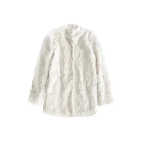 IQC Сливочный Женские Бархатные Куртки
