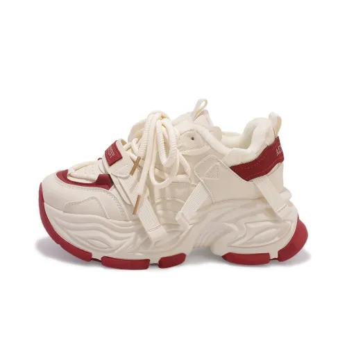 JIONGSEN Термический Износостойкий Низкий Топ Кроссовки с Толстой Подошвой Женские