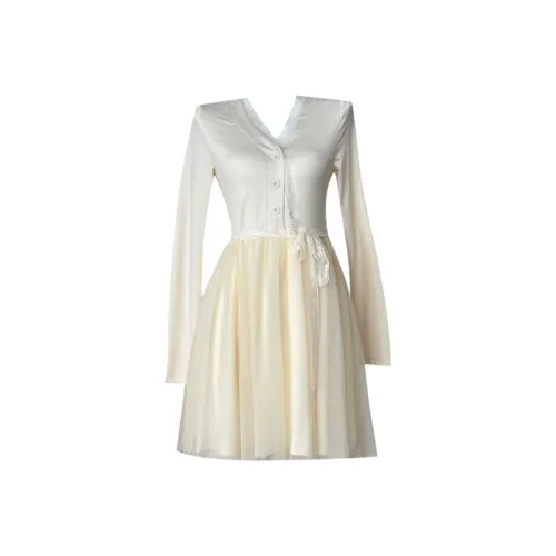 Udon House Длинное платье с длинными рукавами женское